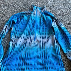Nike quarter zip blue gray black